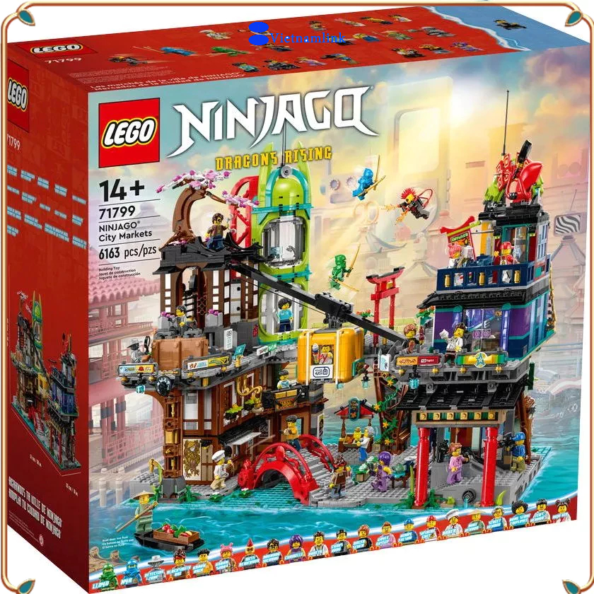 (Giá thấp nhất trực tuyến) LE GO 71799 NINJAGO® City Markets Hàng mới, chính hãng 100%