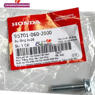 Bu lông HONDA nhiều dòng xe 6X28 (957010602800)  Đệm Xe Máy Honda 86