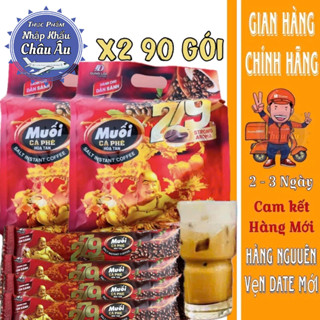 [HSD_01/2027] ComBo 2 Bịch Cà phê muối Coffee 279 - Bịch 90 gói (1.440GR) - Dung Loi Coffee - Bột, Cafe