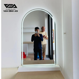 Gương Bỉ AGC Nhập Khẩu Gương Vòm Trang Điểm Nhà Tắm Cảm Ứng Đèn LED Cao Cấp Vạn Bình An