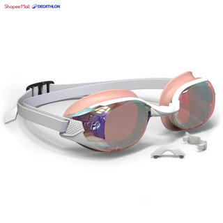 Kính bơi tròng kính tráng gương b fit hồng vàng trắng DECATHLON NABAIJI mã 8732249