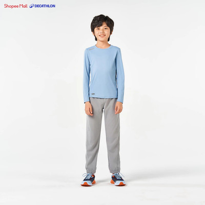 Áo thun dài tay chống tia UV DECATHLON AT 300 xanh dương mã 8800377