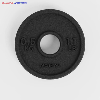 Đĩa tạ sắt tập tạ 0.5kg 28mm DECATHLON mã 8816721