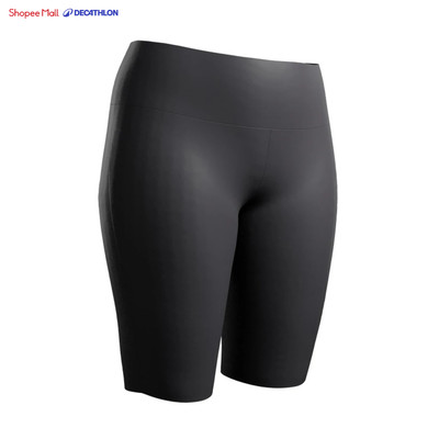 Quần short bó chạy bộ nữ DECATHLON Kiprun Run 500 Comfort đen mã 8911214