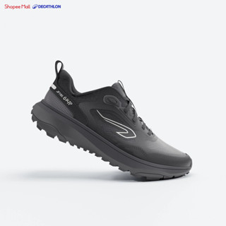 Giày chạy bộ/chạy trail nam DECATHLON JF190.1 Grip đen/xám mã 8883621