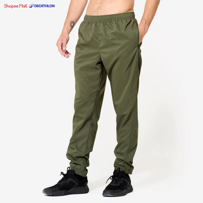 Quần thể thao nam thoáng khí DECATHLON xanh khaki mã 8811330