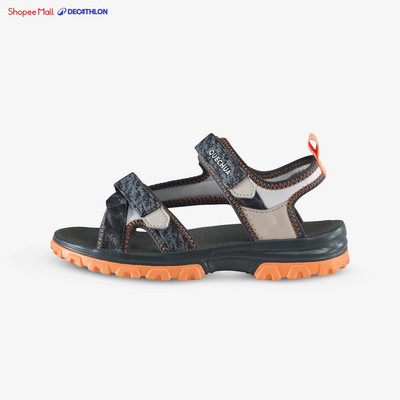 Sandal dã ngoại trẻ em DECATHLON NH500 xám/cam mã 8927787