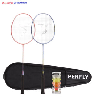 Bộ 2 vợt cầu lông người lớn DECATHLON BR Lite 560 xanh dương/hồng mã 8944685