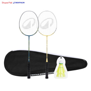  Bộ 2 vợt cầu lông người lớn DECATHLON BR 190 màu be xanh lá mã 8862689 