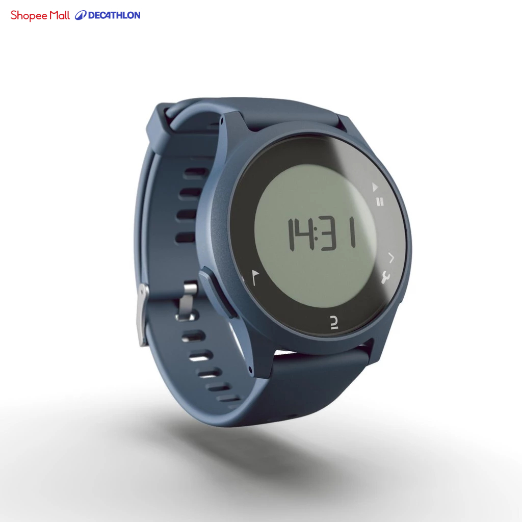 Đồng hồ thể thao kỹ thuật số ATW100 DECATHLON Xanh đen mã 8539878