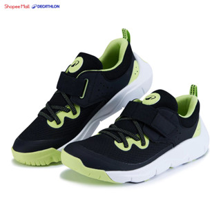 Giày thể thao trẻ em có quai dán playful fast đen xanh lá Decathlon DECATHLON mã 8826816 