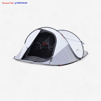 Lều cắm trại 2 Seconds cho 3 người vải Fresh & Black DECATHLON Quechua 8801561