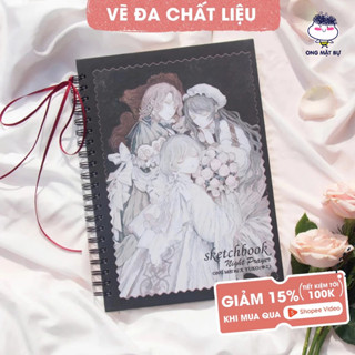 Sổ Vẽ Đa Chất Liệu Ong Mặt Bự - Giấy Không Kỵ Tẩy - Bìa Yuko - Sketchbook Không Kèm Tài Liệu Vẽ