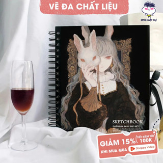 Sổ Vẽ Đa Chất Liệu Phiên Bản Đặc Biệt Ong Mặt Bự - Không Kỵ Tẩy - Sketchbook Không Kèm Tài Liệu Vẽ