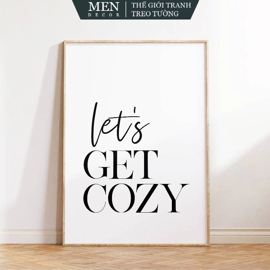 Tranh treo tường, Lets get cozy bedroom decor, Cozy season wall art, Bedroom wall decor, Get cozy, G