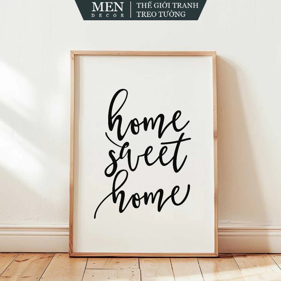 Tranh treo tường, Home Sweet Home Printable Wall Art - Digital - Modern Home - Family Quote - Housew