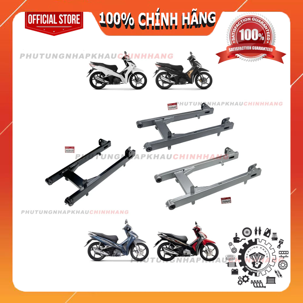 Gắp sau Future Mập 125, Future Led Fi chính hãng, Càng sau Fu led Fi, Fu mập 2012 / 2025 - 52200K73V