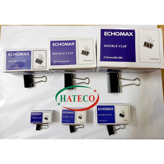 Hộp 12 chiếc kẹp bướm ECHO 32 mm - Kẹp đen 32 No155 - Kẹp tài liệu văn phòng - Kẹp sắt các kích cỡ