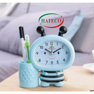 ĐỒNG HỒ  BÁO THỨC ĐỂ BÀN CHO BÉ - ĐỒNG HỒ ĐỂ BÀN HÌNH CON ONG - ĐỒNG HỒ CẮM BÚT CÓ CHUÔNG BÁO THỨC