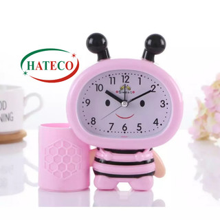 ĐỒNG HỒ  BÁO THỨC ĐỂ BÀN CHO BÉ - ĐỒNG HỒ ĐỂ BÀN HÌNH CON ONG - ĐỒNG HỒ CẮM BÚT CÓ CHUÔNG BÁO THỨC