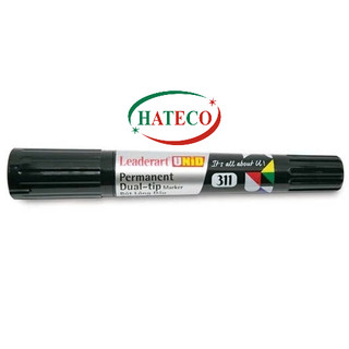 5 Bút lông dầu hai đầu Leaderart LA 311 (Thương hiệu Nhật) Bút Không xóa được 2 đầu cỡ lớn LA311