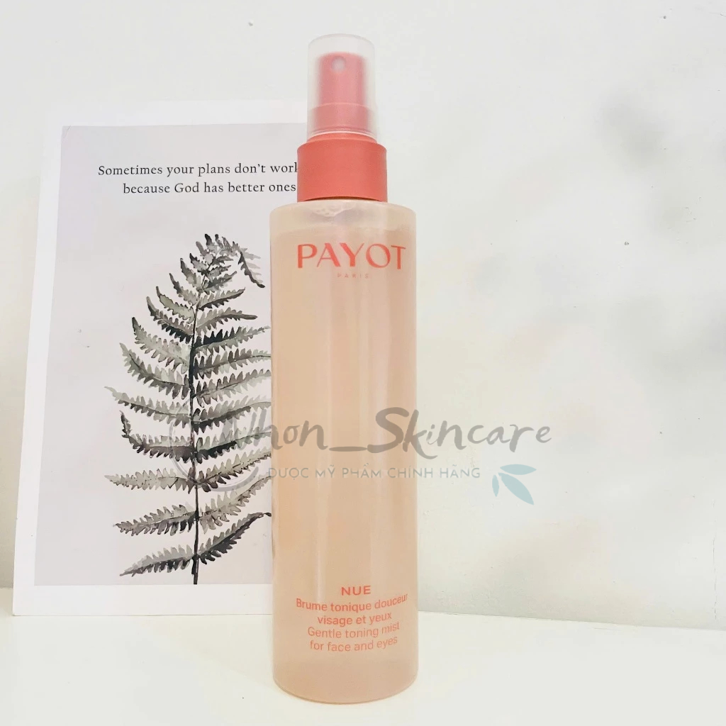 Toner/ Xịt Khoáng Cấp Ẩm Làm Dịu Payot Gentle Toning Mist For Face And Eye Sáng Da 200ml