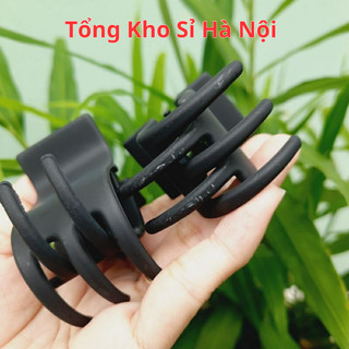 Kẹp tóc càng cua 5 răng nhám màu đen