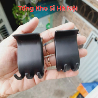 Kẹp tóc càng cua 5 răng nhám màu đen
