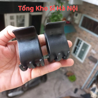 Kẹp tóc càng cua 5 răng nhám màu đen