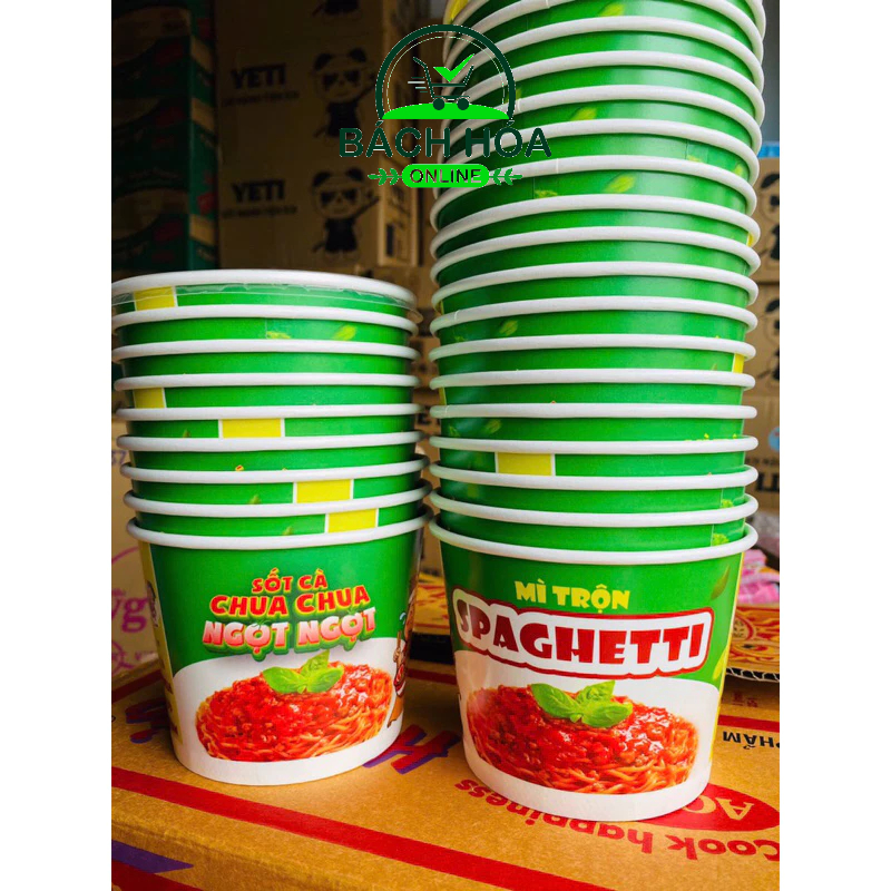 combo 50  cái tô mì trộn bò bầm cà chua Spagheti Nissin