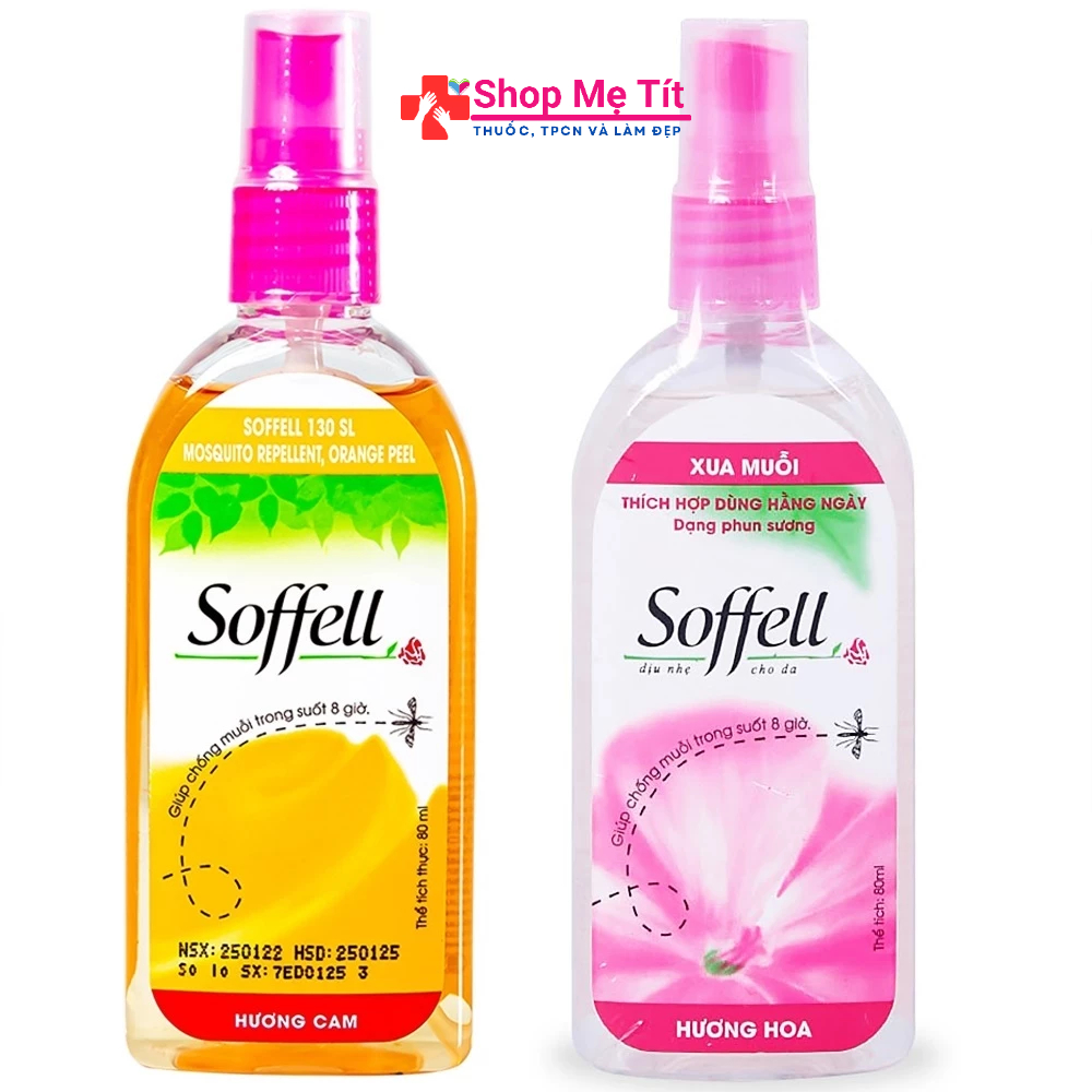 Xịt xua muỗi Soffell giúp chống muỗi hiệu quả suốt 8 giờ