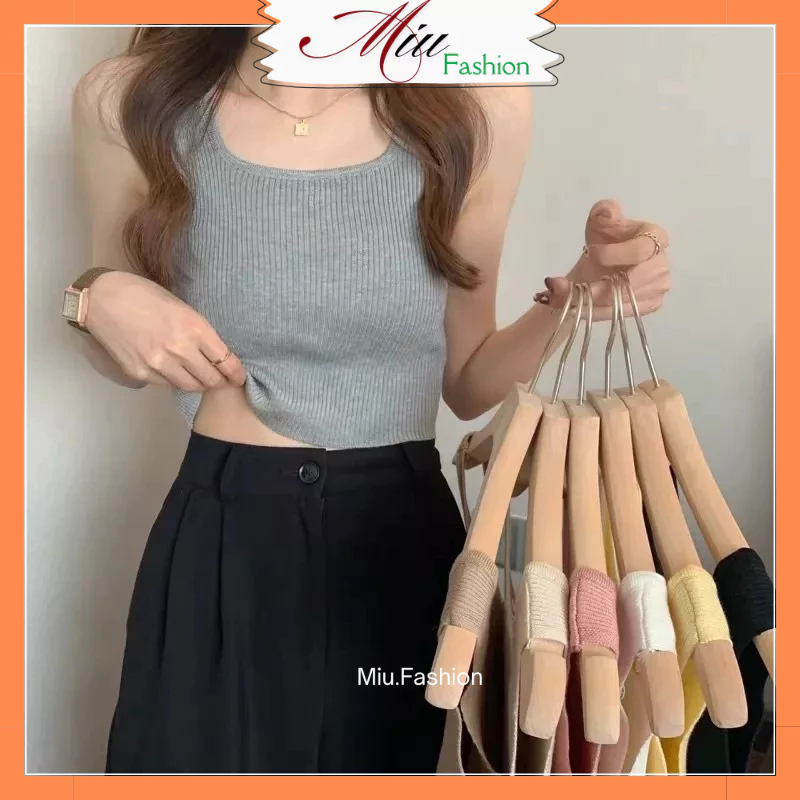 Áo ba lỗ croptop len tăm basic Quảng Châu MS421