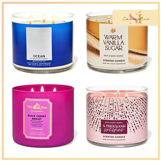   Hoả tốc  Nến thơm phòng BATH AND BODY WORKS Size 3 Bấc Giúp Thư Giãn Ấm Cúng 