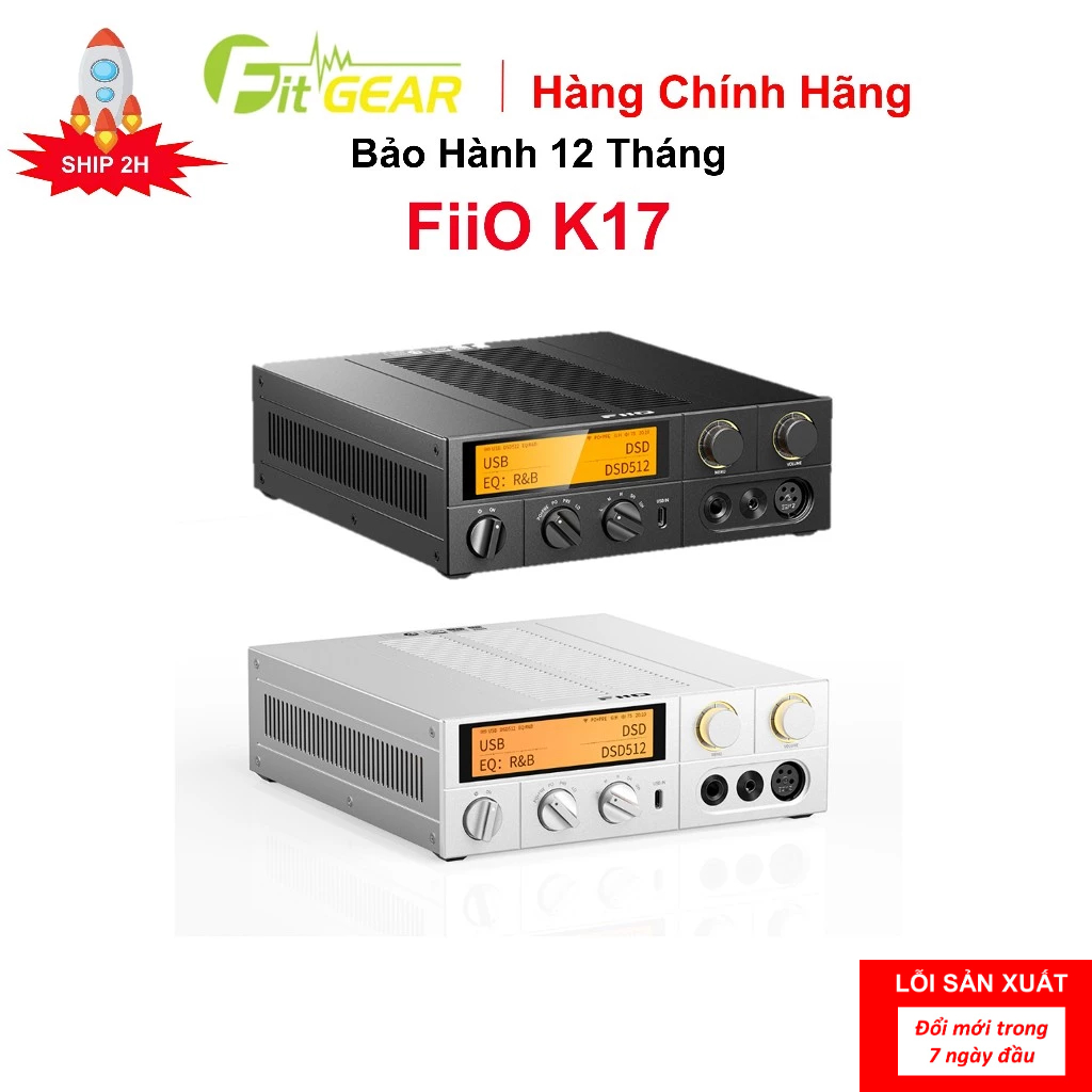Bộ Giải Mã Dac/Amp FiiO K17 Chính Hãng - Bảo Hành 12 Tháng