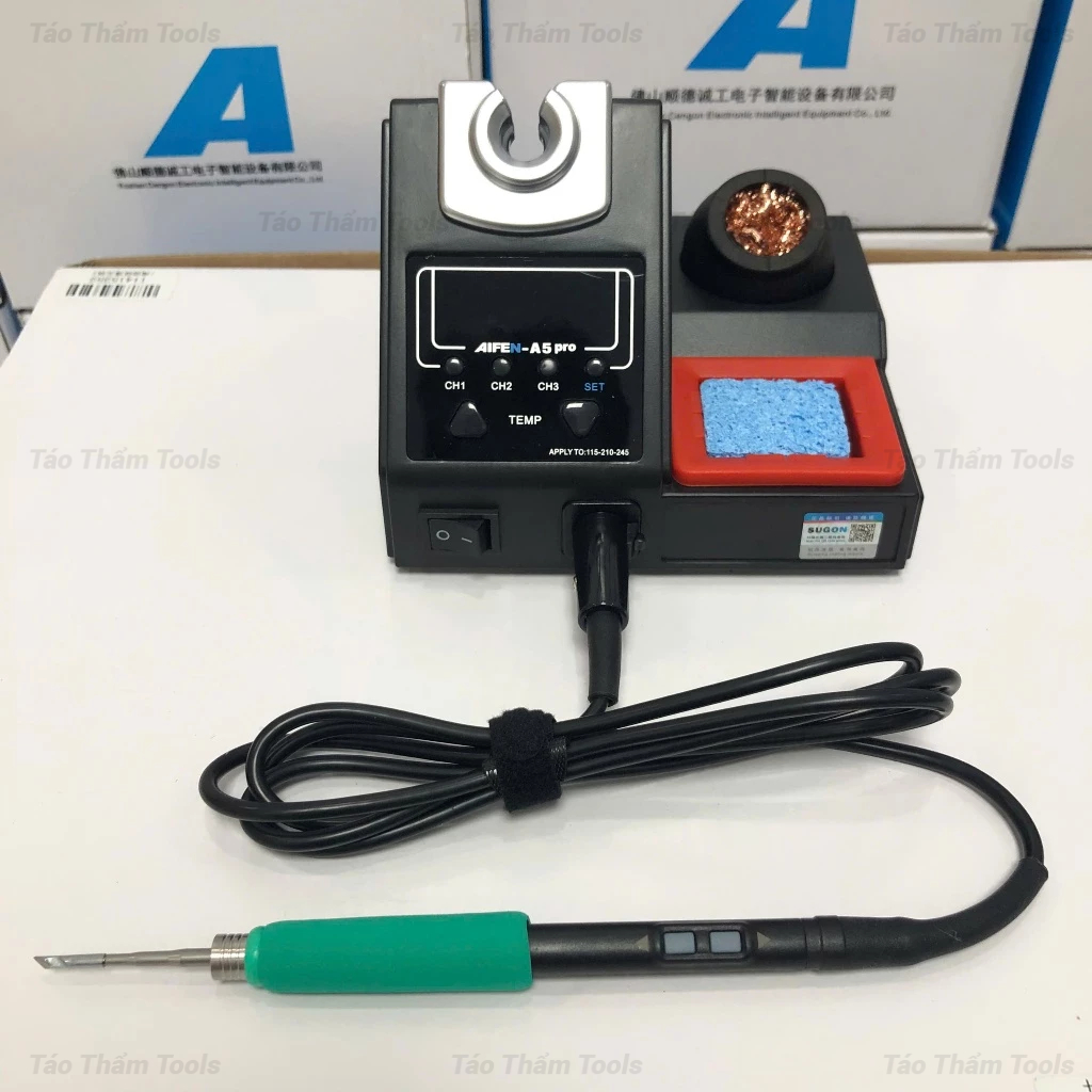 Máy Hàn Aifen A5 Pro Kèm Tay Hàn C210 Điều Chỉnh Nhiệt Trực Tiếp, Mũi C210 (Dao) | Táo Thẩm Tools