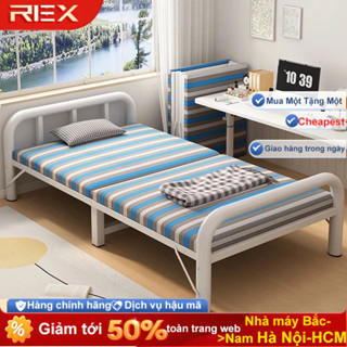 Giảm 60% giường gấp gọn chật liệu khung sắt có đệm tiện dụng sử dụng văn phòng giường ngủ đơn