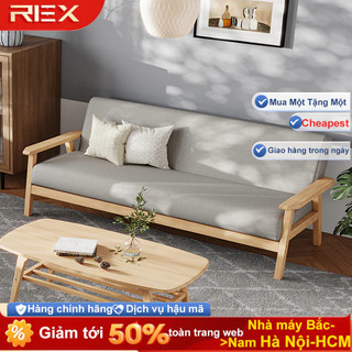  REX Ghế sofa ba chỗ giường nằm cao cấp chất vải mịn êm ái chân ghế bằng gỗ chắc chắn vải Bố 