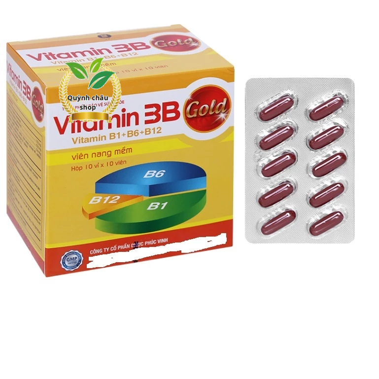 Vitamin 3B Gold PV hỗ trợ tăng đề kháng hộp 100 viên