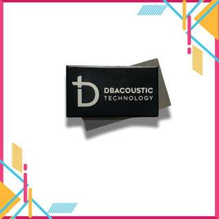 Logo thùng loa - tem dán loa Db acoustic chất liệu nhôm: Giá 2 chiếc