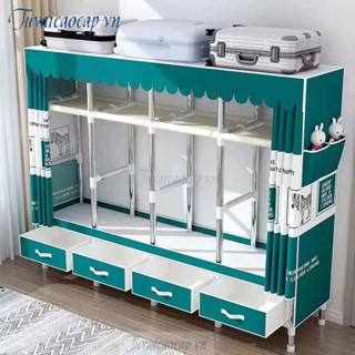 Tủ quần áo tủ vải đựng quần áo Khung Thép Chốt Nhựa tủ treo quần áo lắp ráp đa năng , khung thép cỡ lớn loại 1