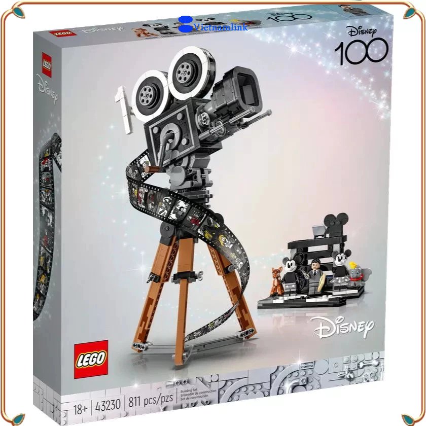 (Giá thấp nhất trực tuyến) LE GO 43230 Disney Walt Disney Tribute Camera Hàng mới, chính hãng 100%