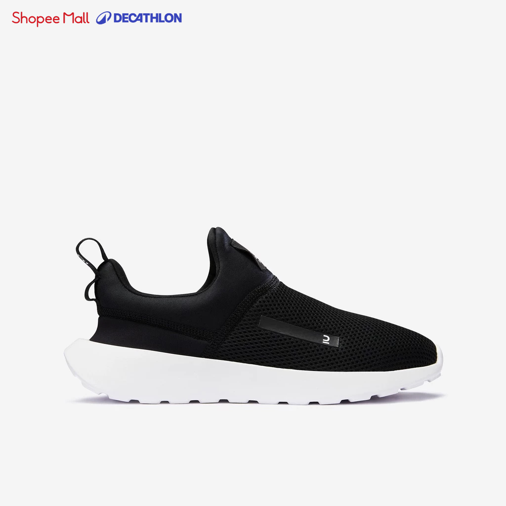 Giày đi bộ nữ không dây giày DECATHLON Kalenji BE Fitted đen mã 8841997