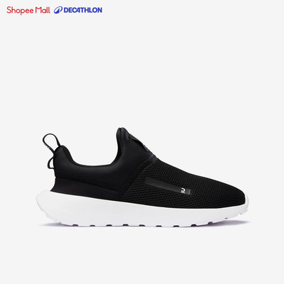 Giày đi bộ nữ không dây giày DECATHLON Kalenji BE Fitted đen mã 8841997