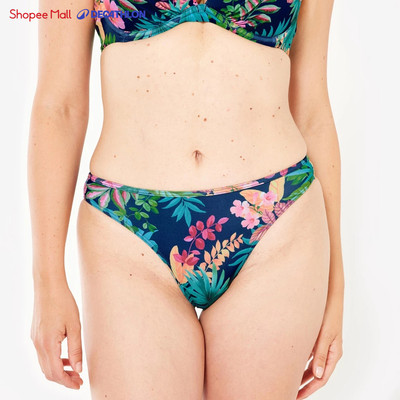 Quần bikini lướt sóng nữ cho người mới bắt đầu DECATHLON Nina họa tiết hoa mã 8915882