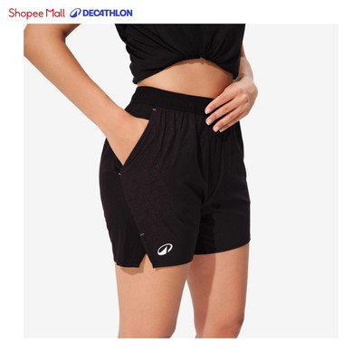 Quần short cầu lông nữ DECATHLON Lite 560 đen mã 8891440
