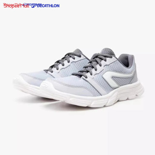 Giày chạy bộ thể thao nữ DECATHLON kalenji run one siêu nhẹ màu xám 8351800
