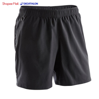 Quần short thể thao cho nam tập gym fitness DOMYOS fst100 có túi đen 8506243