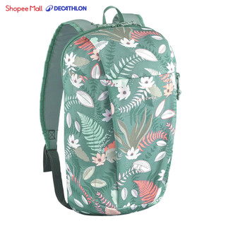 Balô dã ngoại nh100 10l xanh họa tiết hoa DECATHLON quechua mã 8731509