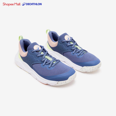 Giày thể thao trẻ em buộc dây Playful Fast xanh dương đậm DECATHLON 8788820