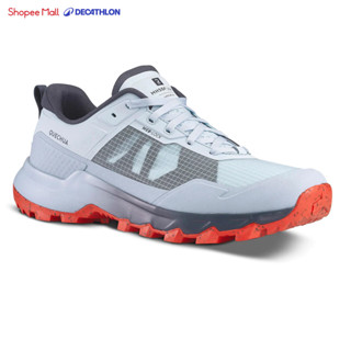  Giày leo núi dã ngoại mh500 light cho nam xám đỏ DECATHLON quechua mã 8668421 